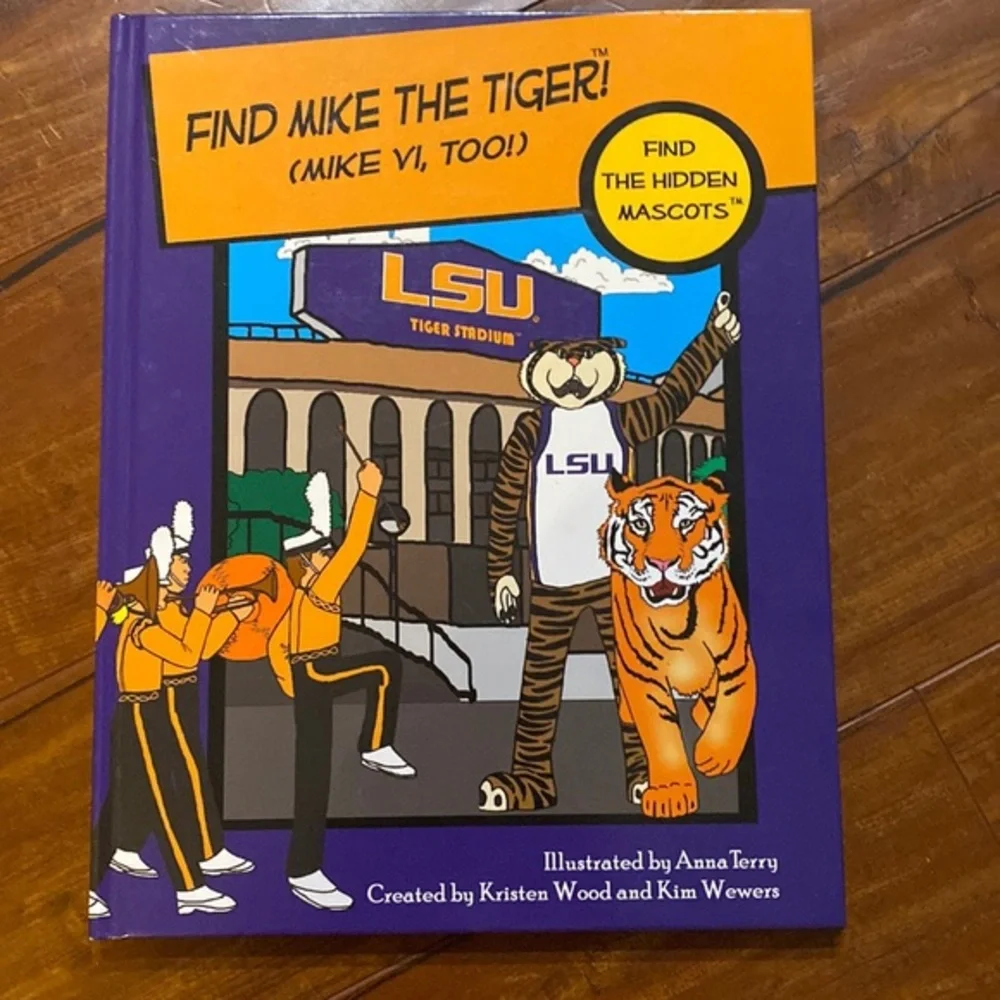 Find Mike the Tiger LSU Look & Find Book + WhimZDesigns Magnetic Bookmark
